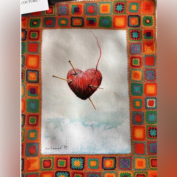 Moschino Couture Heart of Wool Leather Tote NWT - Picture 3 of 10